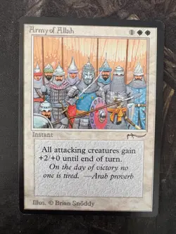 *** ARABIAN NIGHTS Army of Allah (Dark) *** NM-MT Beauty! - DUTYFREE - MtG Magic - Image 1
