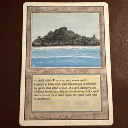 MTG Magic the Gathering Tropical Island Dual Land Revised Edition - Image 1