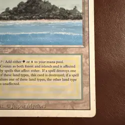 MTG Magic the Gathering Tropical Island Dual Land Revised Edition - Image 4