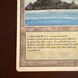 MTG Magic the Gathering Tropical Island Dual Land Revised Edition - Image 5
