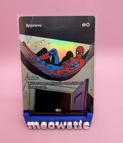 Reprieve (FOIL) Borderless Marvel MTG MAR 0005 Spider-Man Eternal-Legal Foil - Image 1