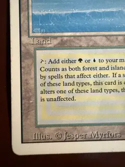MTG Magic the Gathering Tropical Island Dual Land Revised Edition - Image 5