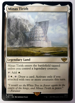 Minas Tirith - MTG Lord of the Rings - Rare 0256 - NM - Image 1