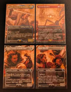 Magic the Gathering Lord of the Rings Scouring the Shire Foil Scene Complete - Image 1
