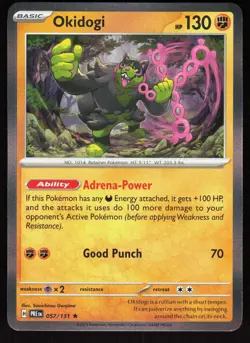 Okidogi 057/131 Holo Rare Prismatic Evolutions Pokemon Holo Near Mint - Image 1