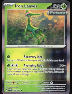Iron Leaves 019/167 Rare Twilight Masquerade Pokemon Holo Near Mint - Image 1