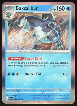 Baxcalibur 060/193 Rare Paldea Evolved Pokemon Holo Near Mint - Image 1