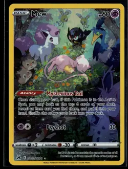 Mew GG10/GG70 Crown Zenith Galarian Gallery Trainer Gallery Rare Holo Pokemon - Image 1