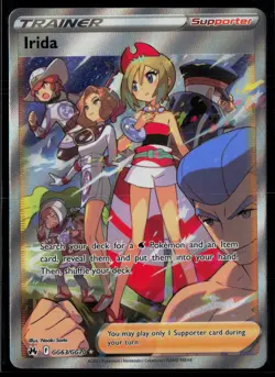 Irida GG63/GG70 Crown Zenith Galarian Gallery Rare Ultra Pokemon - Image 1