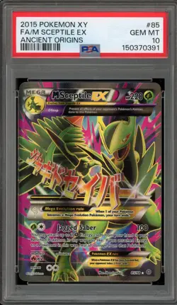 Pokemon M Sceptile EX XY Ancient Origins Full Art #85 PSA 10 Gem Mint - Image 1