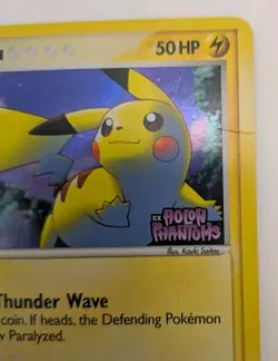 Pikachu 78/110 EX Holon Phantoms Reverse Holo Stamped Pokemon TCG Vintage MP/HP - Image 2