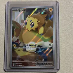 Pokemon Joltik 196/182 SV04 Paradox Rift Illustration Rare Holo 40 HP - Image 1