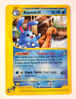 Azumarill - Aquapolis 4/147 - Vintage WOTC era E-Reader Pokemon Card - Image 1