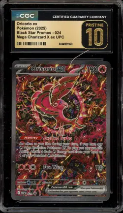 Pokemon Oricorio ex Mega Charizard X ex UPC Promo #024 CGC 10 Pristine - Image 1