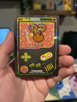 Doduo #84 - Retro Holo - Gameboy Chibi Evolutions 2025 - Pokemon - bonus Sticker - Image 3