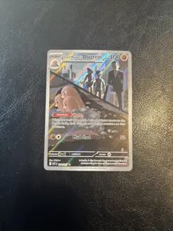 Pokemon TCG Team Rocket's Dugtrio 239/217 ASC Full Art Holo Stage 1 100HP - Image 1