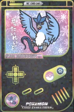 Alpha Omega Pokemon Chibi Evolutions Gameboy #144 Articuno Digital Digi Holo - Image 1
