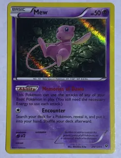 Pokemon TCG Mew Holo Rare XY - Fates Collide 29/124 - Image 1