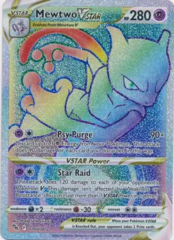 Mewtwo VSTAR 079/078 Secret Rare Pokemon GO Pokemon TCG - Image 1