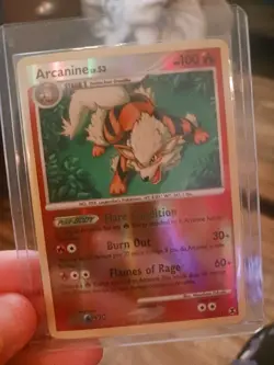 Pokemon TCG Arcanine Rising Rivals Holo Rare Card 1/111 Reverse Holo - Image 1