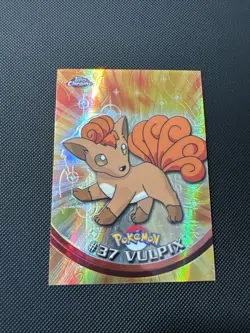 Pokemon Topps Chrome Vulpix #37 Spectra Holo - Image 1