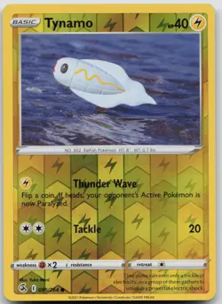 Tynamo 095/264 Fusion Strike Pokemon Yuka Morii Reverse Holo MP - Image 1