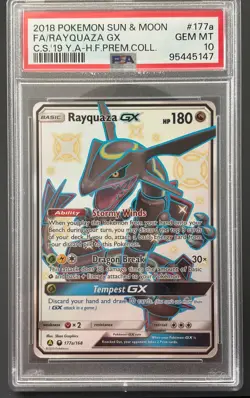 Pokemon Rayquaza GX #177A/168 PSA 10 GEM MINT - Image 1