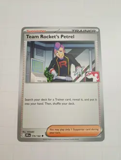 Team Rocket's Petrel 176/182 Pokemon Play! Prize Pack Play Stamp Series 8 - Image 1