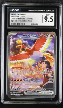 Pokemon Ethan's Ho-Oh ex Sv10 Destined Rivals 230/182 CGC 9.5 Very Crispy - Image 1