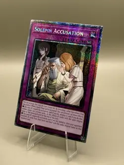 Yugioh! Solemn Accusation BLZD-EN079 Starlight Rare NM - Image 1