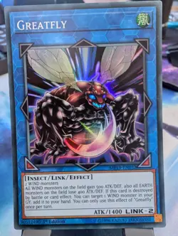 YuGiOh! Greatfly MP19-EN032 Super Rare 1st Ed - Image 1
