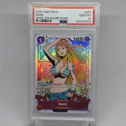 2024 ONE PIECE Wings of the Captain En #007 NAMI Treasure Rare PSA 10 OP06 GEM - Image 1