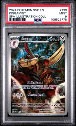 PSA 9 Kingambit 130 Sv: Scarlet & Violet Promo Cards Holo - 78 - Image 1