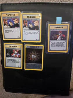 Team Rocket Trainer Lot 5 Cards - 4 Holos, 1 Non-Holo Pokemon TCG 1999 - Ex - Image 1