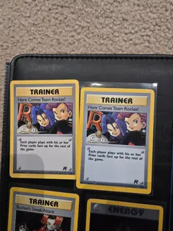 Team Rocket Trainer Lot 5 Cards - 4 Holos, 1 Non-Holo Pokemon TCG 1999 - Ex - Image 2