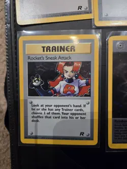 Team Rocket Trainer Lot 5 Cards - 4 Holos, 1 Non-Holo Pokemon TCG 1999 - Ex - Image 4