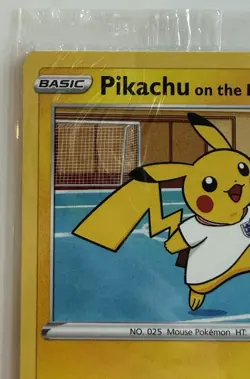 Pikachu On The Ball 001/005 - Pokemon FA Futsal UK Exclusive Promo Card - SEALED - Image 2