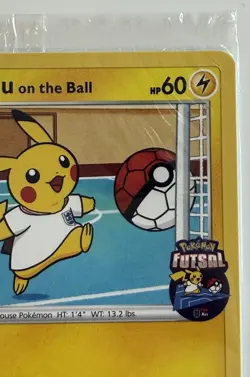 Pikachu On The Ball 001/005 - Pokemon FA Futsal UK Exclusive Promo Card - SEALED - Image 3