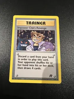 Imposter Oak’s Revenge 76/82 Team Rocket Unlimited 2000 Pokemon Card Uncommon NM - Image 1