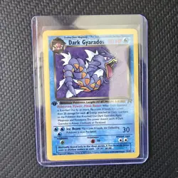 Dark Gyarados 1st Edition Non-Holo Vintage Team ROCKET POKEMON Card RARE - Image 3