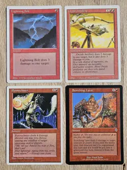MTG - (x15) "Direct Damage" Red cards. Various sets/conditions. - Image 5