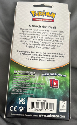 Pokemon Tyranitar Knock Out Collection 2017 2 Packs And 3 Promo Cards SEALED NEW - Image 2