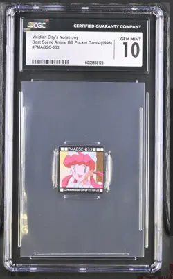 Virginian City Nurse Joy Pokemon Best Scene Anime 1998 Pocket Card CGC 10‼POP 1 - Image 1