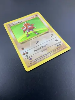 SHADOWLESS WOTC - Hitmonchan 7/102 - Base Set - Holo Rare Pokemon Card (A) - Image 3