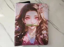 Anime Waifu Trading Card 9-Pocket 3-Ring Zipper Binder - Nezuko & Hinata - Image 1