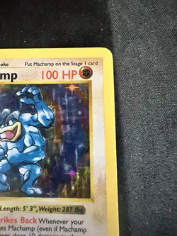 Pokemon Machamp Holo 1st Edition Shadowless Card Base Set 8/102 LP - Image 5