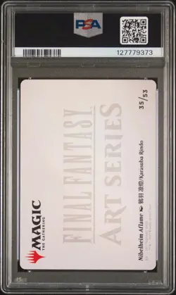 2025 Magic MTG Final Fantasy Art Series Nibelheim Aflame Gold Stamped PSA 10 #35 - Image 2