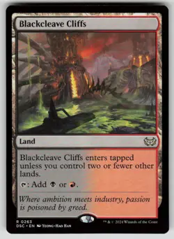 Blackcleave Cliffs R Commander: Duskmourn: House of Horror 263 NM - Image 1