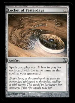MTG Locket of Yesterdays LP Light Play Time Spiral [2185] - Image 1