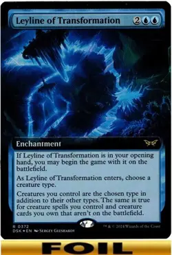 Leyline of Transformation - FOIL EXTENDED ART - Duskmourn: House of Horror - Image 1
